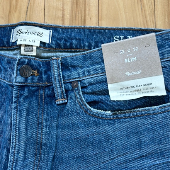 Madewell Authentic Flex Denim Slim Fit Jeans - Picture 1 of 4